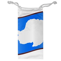 Waving Proposed Flag of Antarctica Jewelry Bag