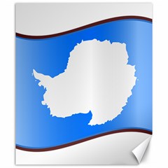 Waving Proposed Flag Of Antarctica Canvas 20  X 24  by abbeyz71