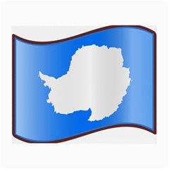 Waving Proposed Flag of Antarctica Small Glasses Cloth (2 Sides)