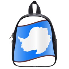 Waving Proposed Flag of Antarctica School Bag (Small)