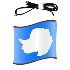 Waving Proposed Flag of Antarctica Shoulder Sling Bag
