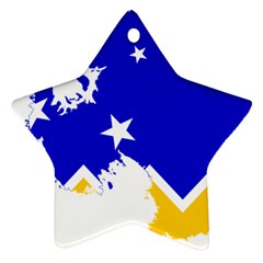 Chilean Magallanes Region Flag Map Of Antarctica Ornament (star) by abbeyz71