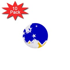 Chilean Magallanes Region Flag Map Of Antarctica 1  Mini Buttons (10 Pack)  by abbeyz71