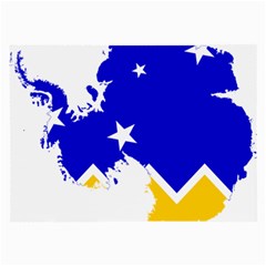 Chilean Magallanes Region Flag Map Of Antarctica Large Glasses Cloth by abbeyz71