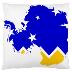 Chilean Magallanes Region Flag Map Of Antarctica Standard Flano Cushion Case (one Side) by abbeyz71