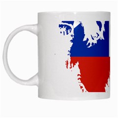 Chile Flag Map of Antarctica White Mugs