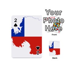 Chile Flag Map Of Antarctica Playing Cards 54 Designs (mini) by abbeyz71