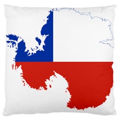 Chile Flag Map Of Antarctica Standard Flano Cushion Case (one Side) by abbeyz71