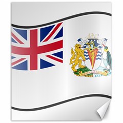 Waving Flag Of The British Antarctic Territory Canvas 20  X 24  by abbeyz71