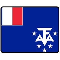 Flag Of The French Southern And Antarctic Lands, 1958 Fleece Blanket (medium)  by abbeyz71