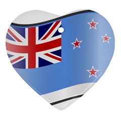 Waving Proposed Flag Of The Ross Dependency Ornament (heart) by abbeyz71