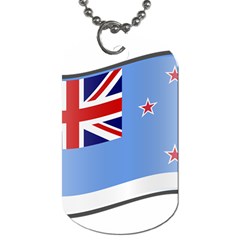 Waving Proposed Flag Of The Ross Dependency Dog Tag (two Sides) by abbeyz71