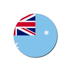 Proposed Flag Of The Australian Antarctic Territory Rubber Coaster (round)  by abbeyz71