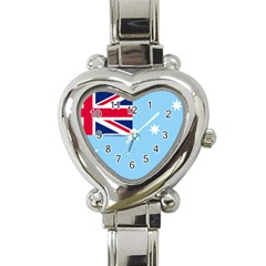 Proposed Flag Of The Australian Antarctic Territory Heart Italian Charm Watch by abbeyz71