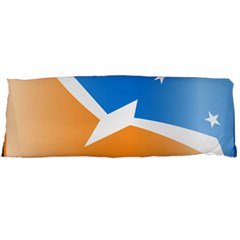 Waving Flag Of Tierra Del Fuego Province, Argentina Body Pillow Case (dakimakura) by abbeyz71