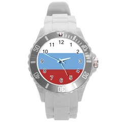 Flag Of Argentine Cordoba Province, 1815-1825 Round Plastic Sport Watch (l) by abbeyz71