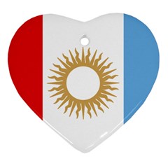 Flag of Argentine Cordoba Province Ornament (Heart)