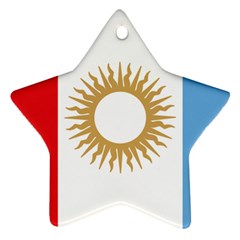 Flag Of Argentine Cordoba Province Ornament (star)