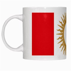 Flag of Argentine Cordoba Province White Mugs