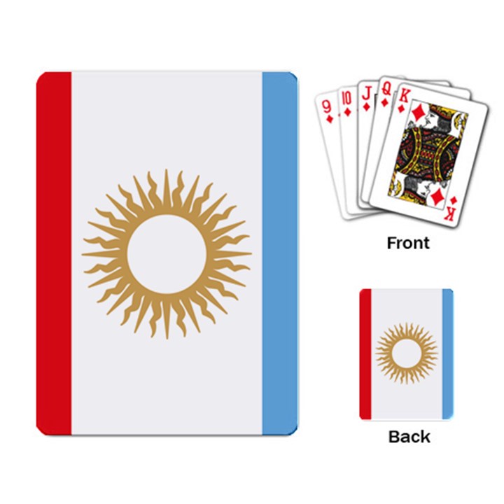 Flag of Argentine Cordoba Province Playing Cards Single Design (Rectangle)