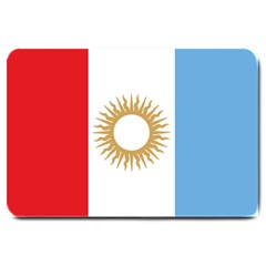 Flag Of Argentine Cordoba Province Large Doormat  by abbeyz71