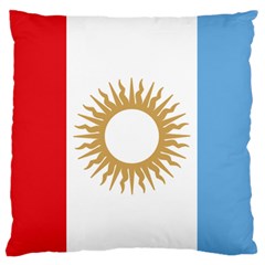 Flag of Argentine Cordoba Province Large Flano Cushion Case (Two Sides)