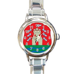 Coat Of Arms Of Argentine Cordoba Province Round Italian Charm Watch by abbeyz71