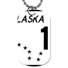 Alaska Route 1 Shield Dog Tag (one Side) by abbeyz71