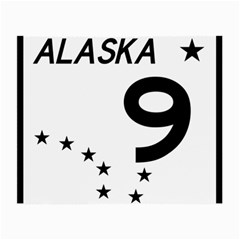 Alaska Route 9 Shield Small Glasses Cloth (2 Sides) by abbeyz71