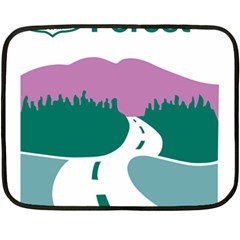 National Forest Scenic Byway Highway Marker Double Sided Fleece Blanket (mini)  by abbeyz71