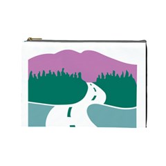 National Forest Scenic Byway Highway Marker Cosmetic Bag (large) by abbeyz71