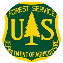Logo Of The U S  Forest Service Wooden Puzzle Round by abbeyz71