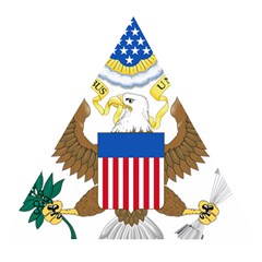 Greater Coat Of Arms Of The United States Wooden Puzzle Triangle by abbeyz71