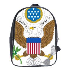 Greater Coat Of Arms Of The United States School Bag (xl) by abbeyz71