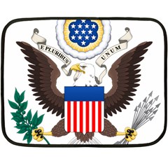 Greater Coat Of Arms Of The United States Fleece Blanket (mini) by abbeyz71