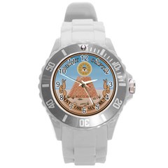 Great Seal of the United States - Reverse Round Plastic Sport Watch (L)