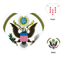 Great Seal Of The United States - Obverse  Playing Cards Single Design (heart)