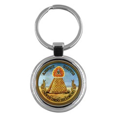 Great Seal Of The United States - Reverse Key Chain (round) by abbeyz71
