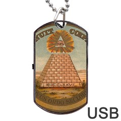 Great Seal Of The United States - Reverse Dog Tag Usb Flash (one Side) by abbeyz71