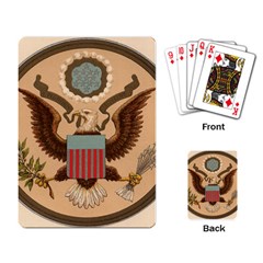 Great Seal Of The United States - Obverse Playing Cards Single Design (rectangle) by abbeyz71