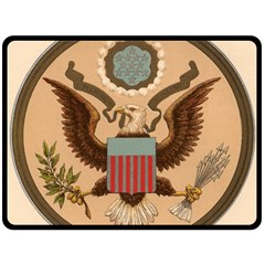 Great Seal Of The United States - Obverse Double Sided Fleece Blanket (large)  by abbeyz71