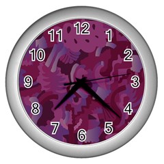 Pattern Warhola Wall Clock (silver)