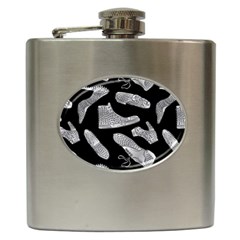 Pattern Shiny Shoes Hip Flask (6 Oz) by Sudhe