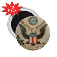 Great Seal Of The United States - Obverse 2 25  Magnets (10 Pack)  by abbeyz71