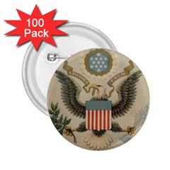 Great Seal Of The United States - Obverse 2 25  Buttons (100 Pack)  by abbeyz71