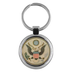 Great Seal Of The United States - Obverse Key Chain (round) by abbeyz71