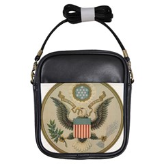 Great Seal Of The United States - Obverse Girls Sling Bag by abbeyz71