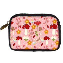 Floral Surface Pattern Design Digital Camera Leather Case by Sudhe