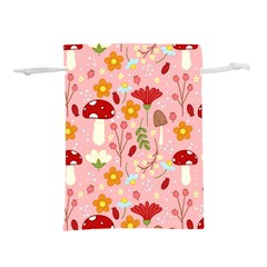 Floral Surface Pattern Design Lightweight Drawstring Pouch (S)