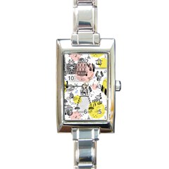 The Park  Pattern Design Rectangle Italian Charm Watch